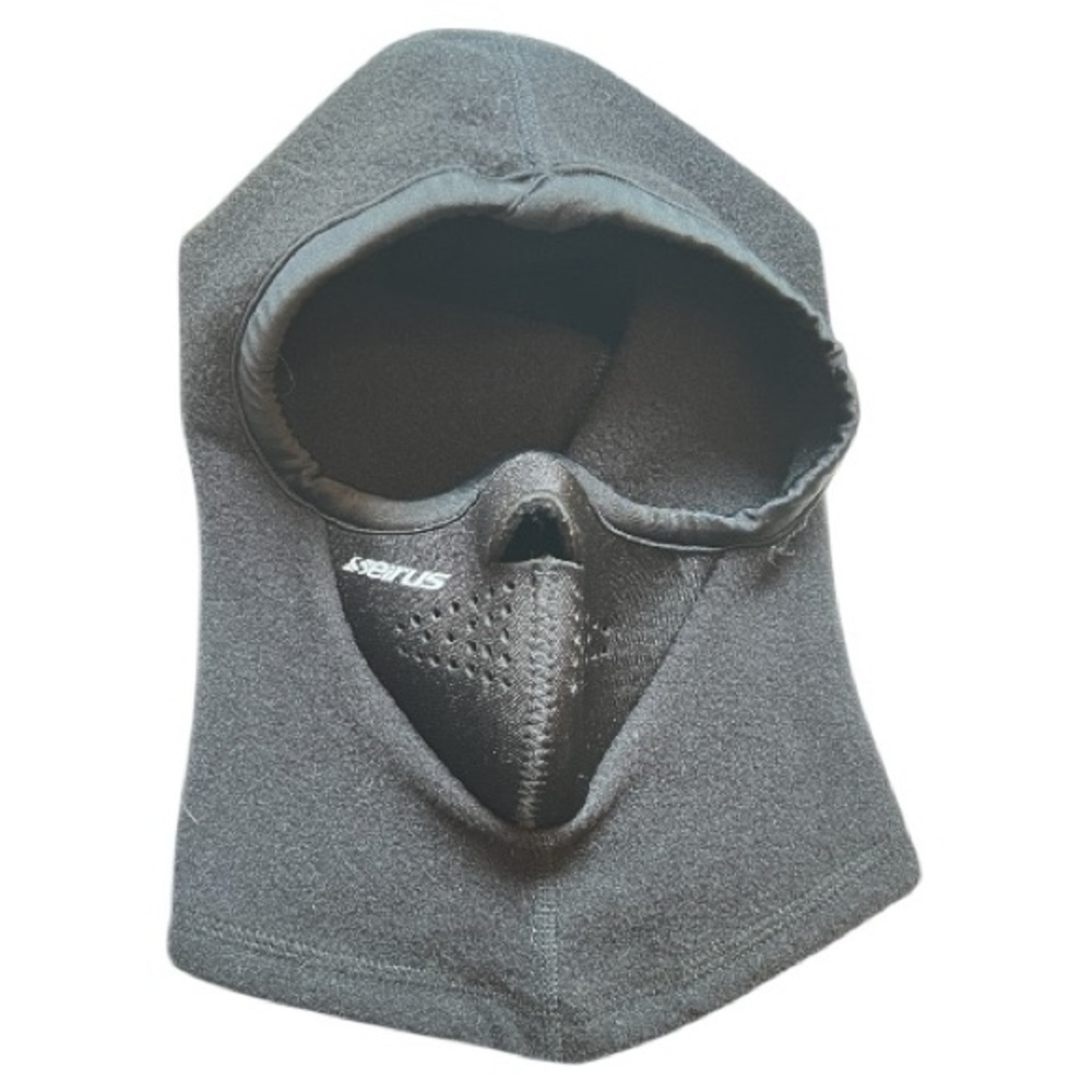 Seirus Innovation Black Fleece Ski Snowboard Face Mask Size XS Unisex